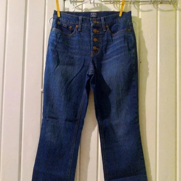 J crew mid-rise flare cropped jeans-26 like new - Picture 2 of 9